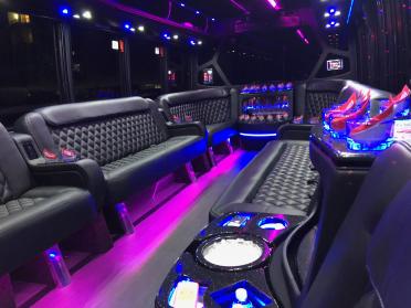 Tulsa 15 Passenger Party Bus Interior