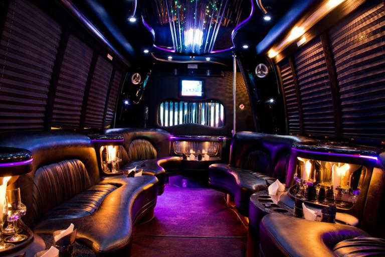 Tulsa 22 Passenger Party Bus Interior
