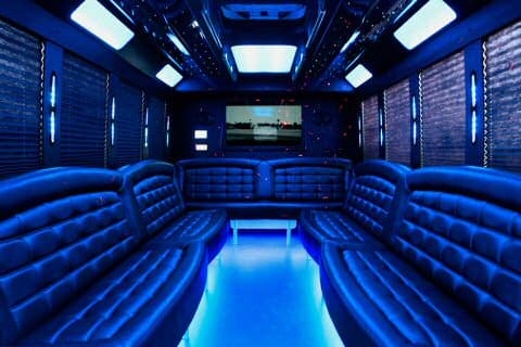 Tulsa 36 Passenger Party Bus Interior