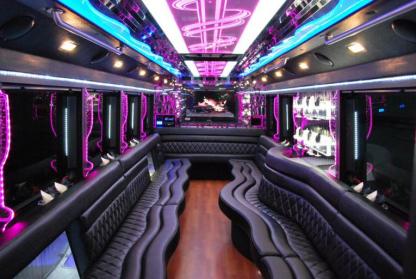 Tulsa 50 Passenger Party Bus Interior